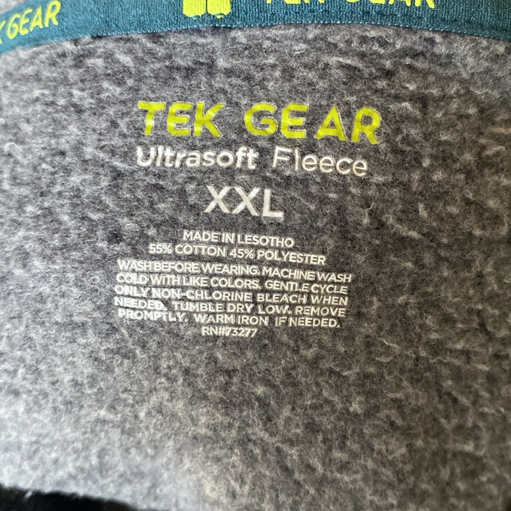 Tek Gear Ultrasoft Fleece Gray Hoodie - Picture 3 of 4
